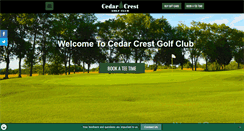 Desktop Screenshot of cedarcrestgolfclub.com